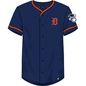 DETROIT TIGERS BASEBALL 2 BUTTON JERSEY SHIRT MAJESTIC BRAND NEW ADULT  SMALL at 's Sports Collectibles Store