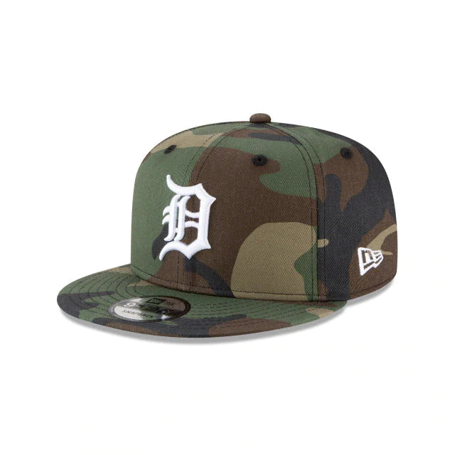 MLB Detroit Tigers Basic Woodland New Era 9Fifty Snapback Hat