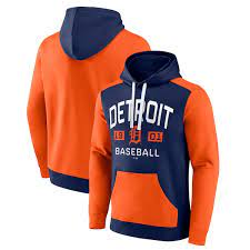 MLB Detroit Tigers Fanatics Chip In Colorblock Fleece Hoodie