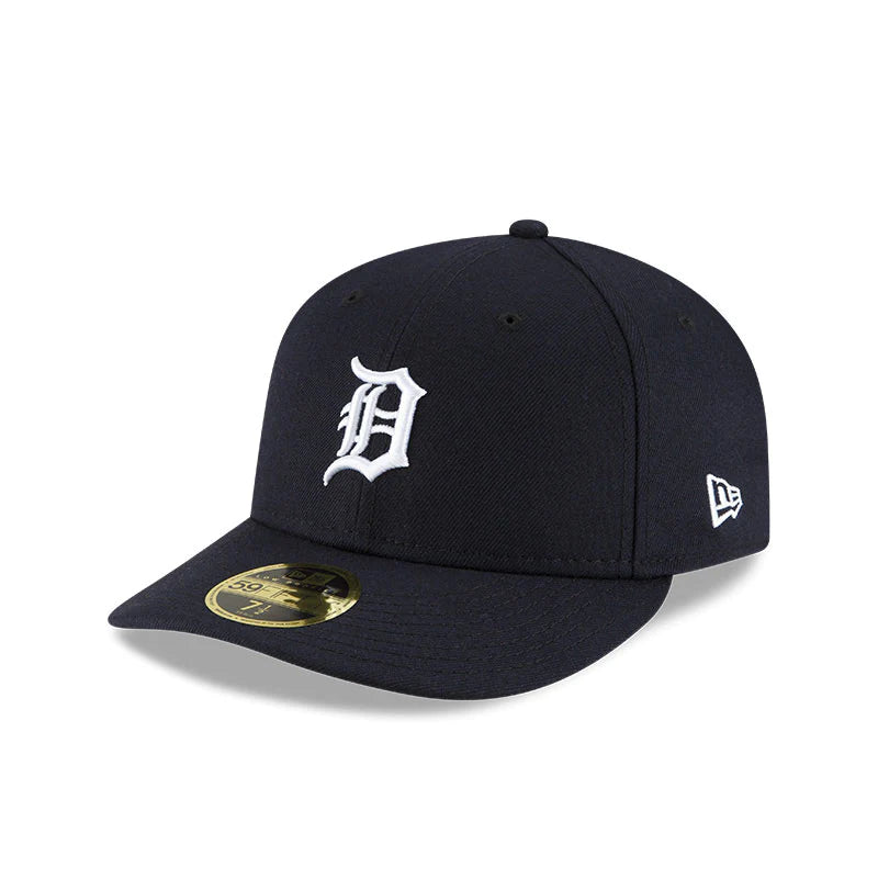 MLB Detroit Tigers New Era 59Fifty "Low Profile" Navy/White Fitted Hat