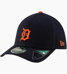 MLB Detroit Tigers New Era 39THIRTY "M-Crown" Player Replica AWAY Flex Hat