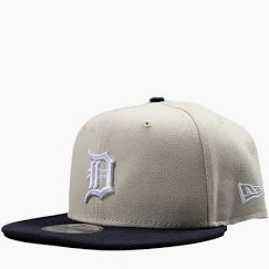 MLB Detroit Tigers New Era 9Fifty Snapback hat (stone/navy)