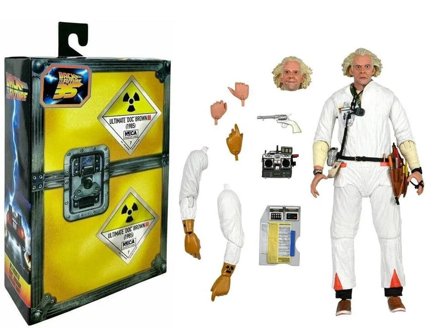 Back to The Future Ultimate Doc Brown 1985 NECA Figure