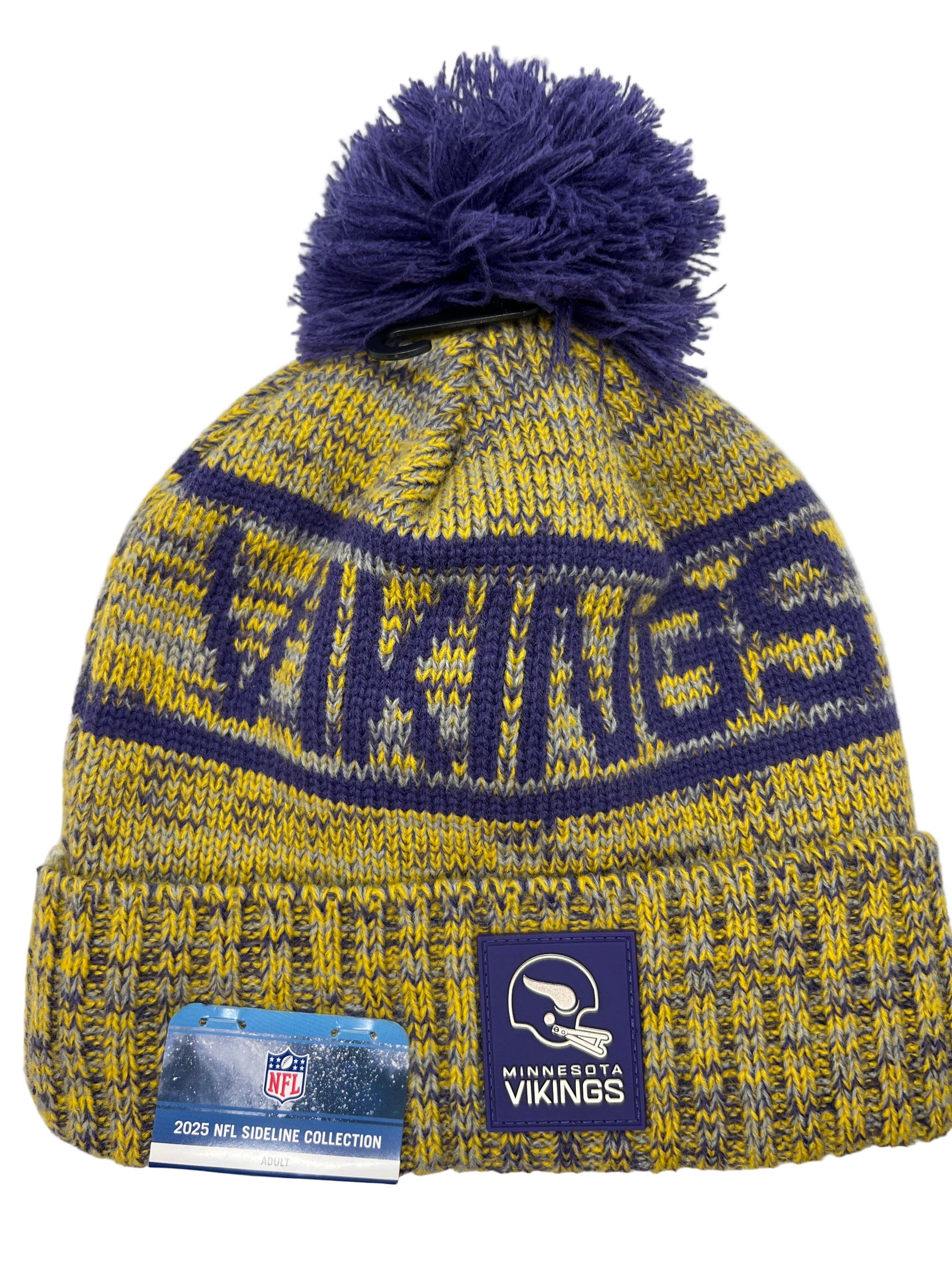 NFL Minnesota Vikings '25 New Era Sideline Sports Knit Toque (yellow)