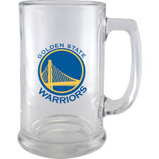 NBA Golden State Warriors Logo 15oz Glass Beer Stein