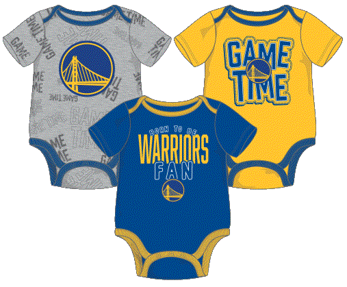 NBA Golden State Warriors 3 pack Game Time Creeper Set