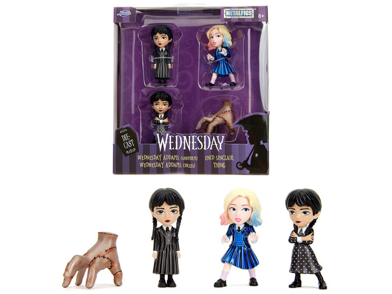 Wednesday Metalfigs 4-pack Figures (diecast)