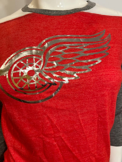 NHL Detroit Red Wings Women's Fanatics 3/4 Sleeve Tee (online only)