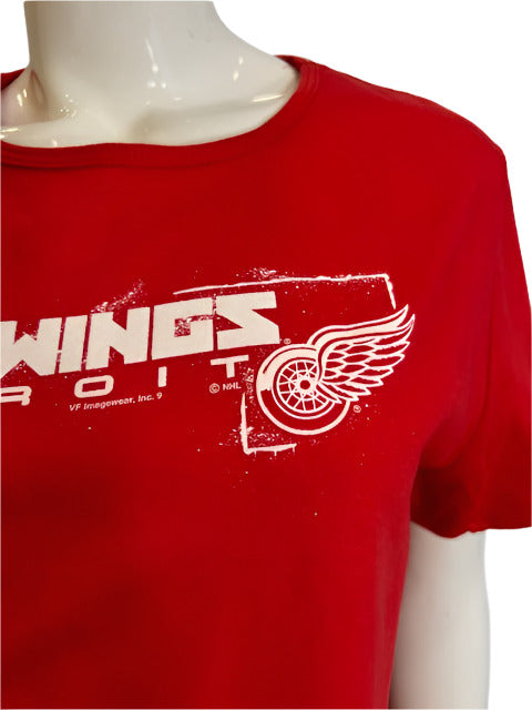 NHL Detroit Red Wings Women's L Basic Tee-red (online only)