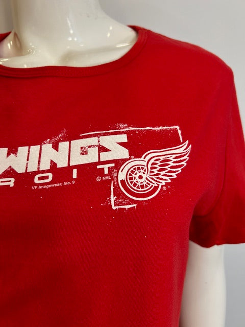 NHL Detroit Red Wings Women's L Basic Tee-red (online only)