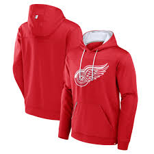 NHL Detroit Red Wings Mens Fanatics Royal Defender Hoodie