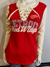 NHL Detroit Red Wings Women's S Fanatics Lacer Vintage Tee (online only)