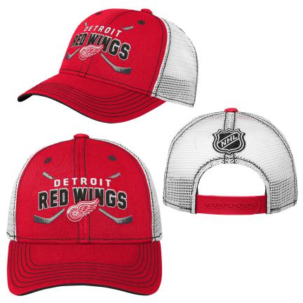 NHL Detroit Red Wings Youth Lockup Meshback Hat