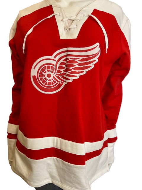 NHL Detroit Red Wings Women's Majestic Lacer Fleece Jersey (online only)