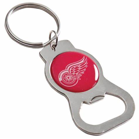 NHL Detroit Red Wings Bottle Opener Keychain