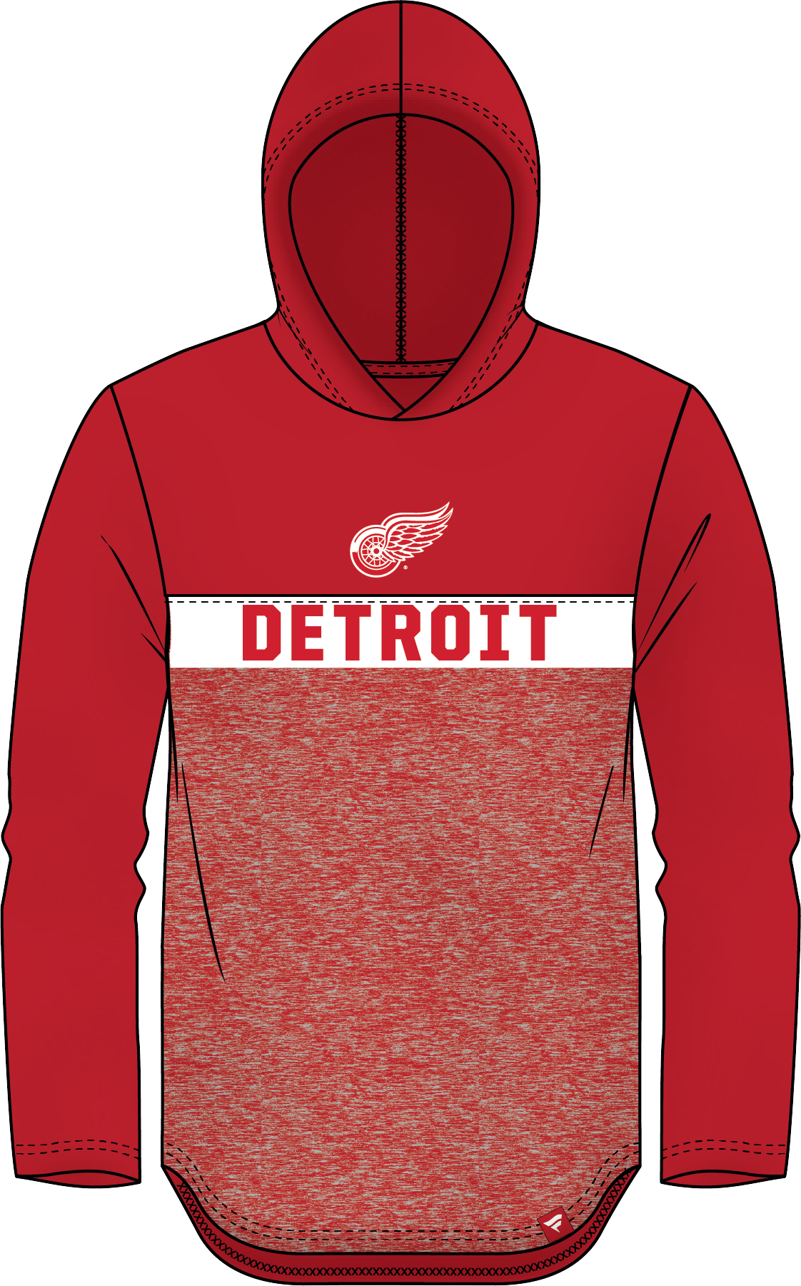 NHL Detroit Red Wings Fanatics Assist Pullover