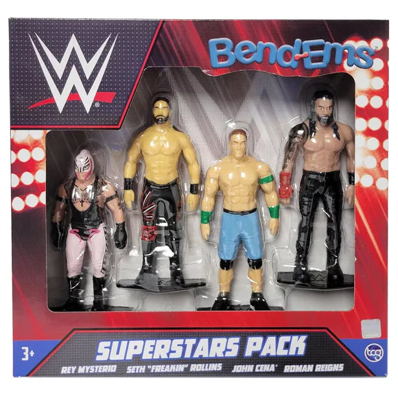 WWE Superstars Bend'Ems 4-Pack Figures