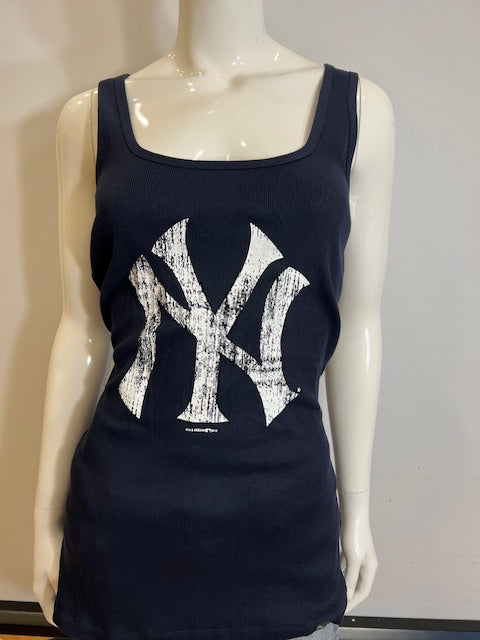 MLB New York Yankees Women's XL Ribbed Logo Tank Top (online only)