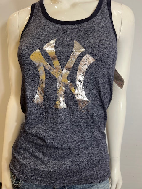 MLB New York Yankees Women's M Foil Logo Tank Top (online only)
