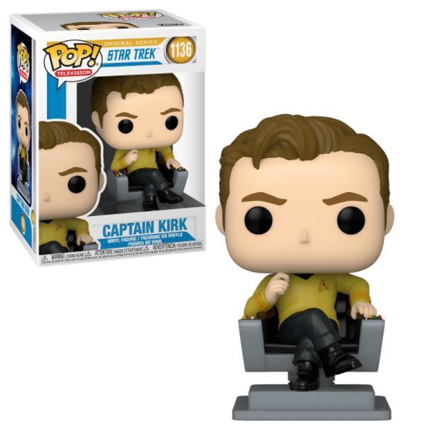 Funko POP  Captain Kirk #1136 (Captain's Chair)  Original Series Star Trek