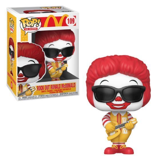 Funko POP Rock Out Ronald McDonald #109 McDonalds Ad Icon