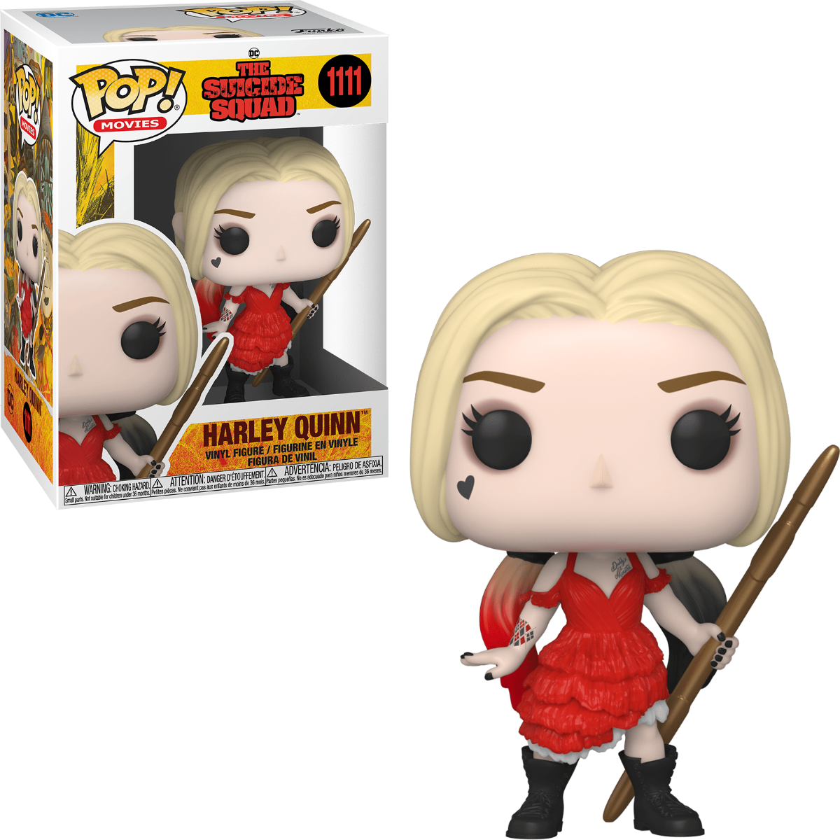 Funko POP Harley Quinn (Damaged Dress) #1111 -DC Suicide Squad 2