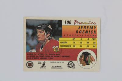 Jeremy Roenick 1990-91 O-Pee-Chee Premier Rookie Card