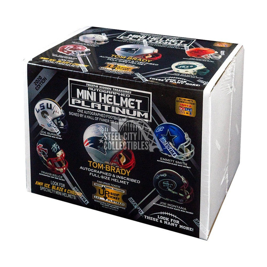 NFL Autographed Mini Helmet Platinum 2020 Edition Tristar Hidden Treasures (NEW-sealed)