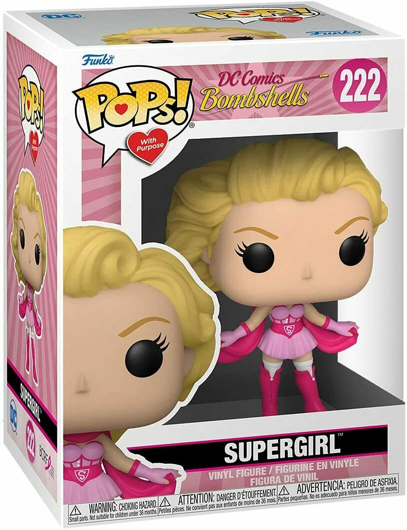 Funko POP Supergirl #222  - DC Bombshells (Breast Cancer Awareness)
