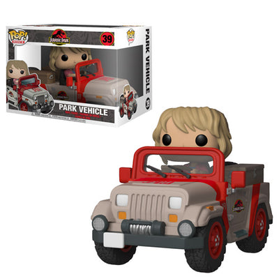Funko Pop RIdes Park Vehicle #39 -Jurassic Park (scratch on box-see picture)