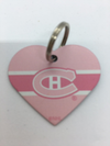 NHL Montreal Canadiens Pink Heart Dog Tag