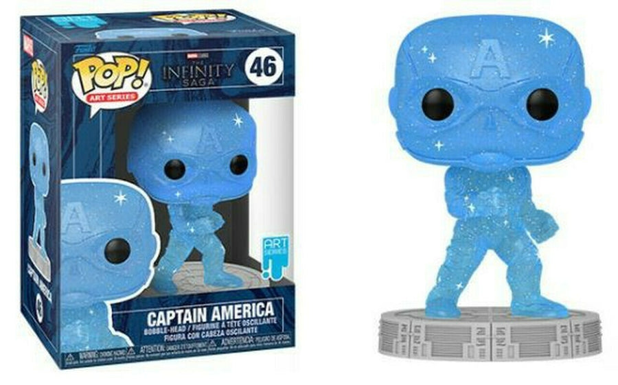 Funko POP Captain America #46 Art Series The Infinity Saga Marvel Studios (sealed in hard plastic case)