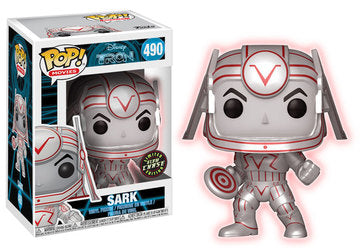 Funko POP Sark #490 (Metallic)  Disney Tron - Glow CHASE  (box damage)