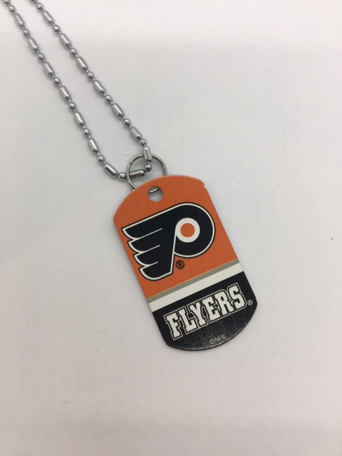 NHL Philadelphia Flyers Sports Team Logo Dog Tag Necklace