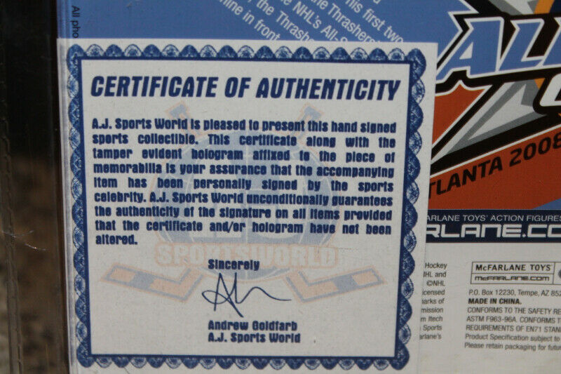 Marian Hossa Autographed McFarlane