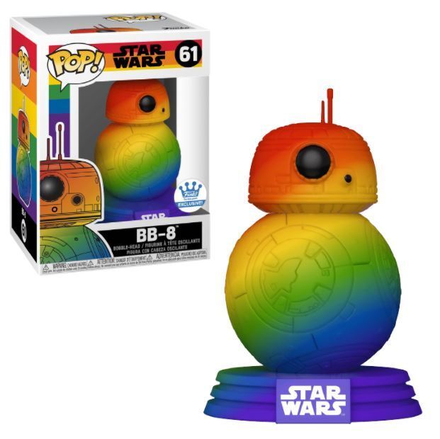 Funko POP BB-8 #61 - Star Wars PRIDE Rainbow - Funko Exclusive