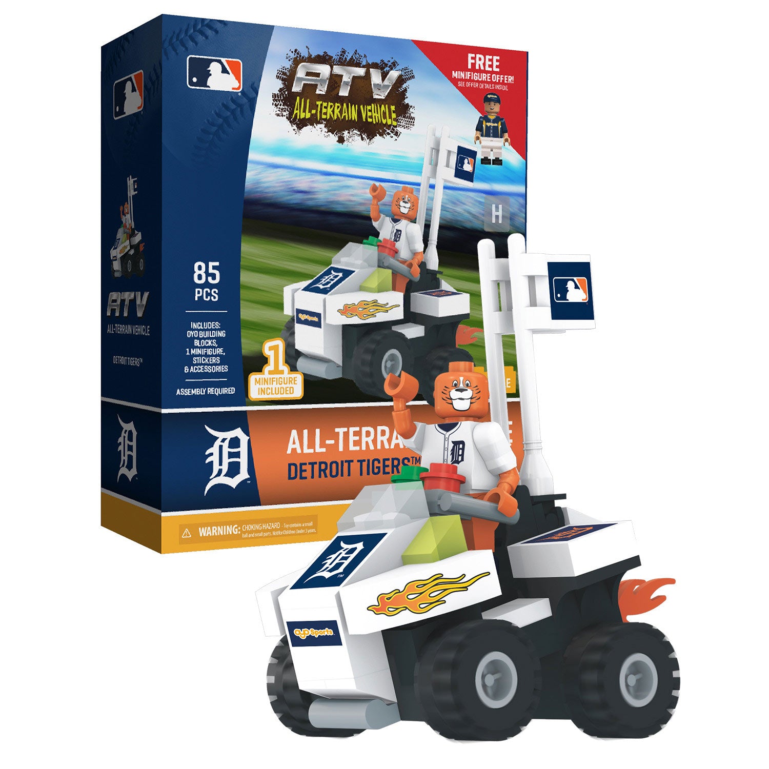 MLB Detroit Tigers OYO Sports All-Terrain Vehicle (ATV) with Mascot Paws