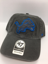 Detroit Lions 47 Brand Chainlink Clean Up Adjustable Hat