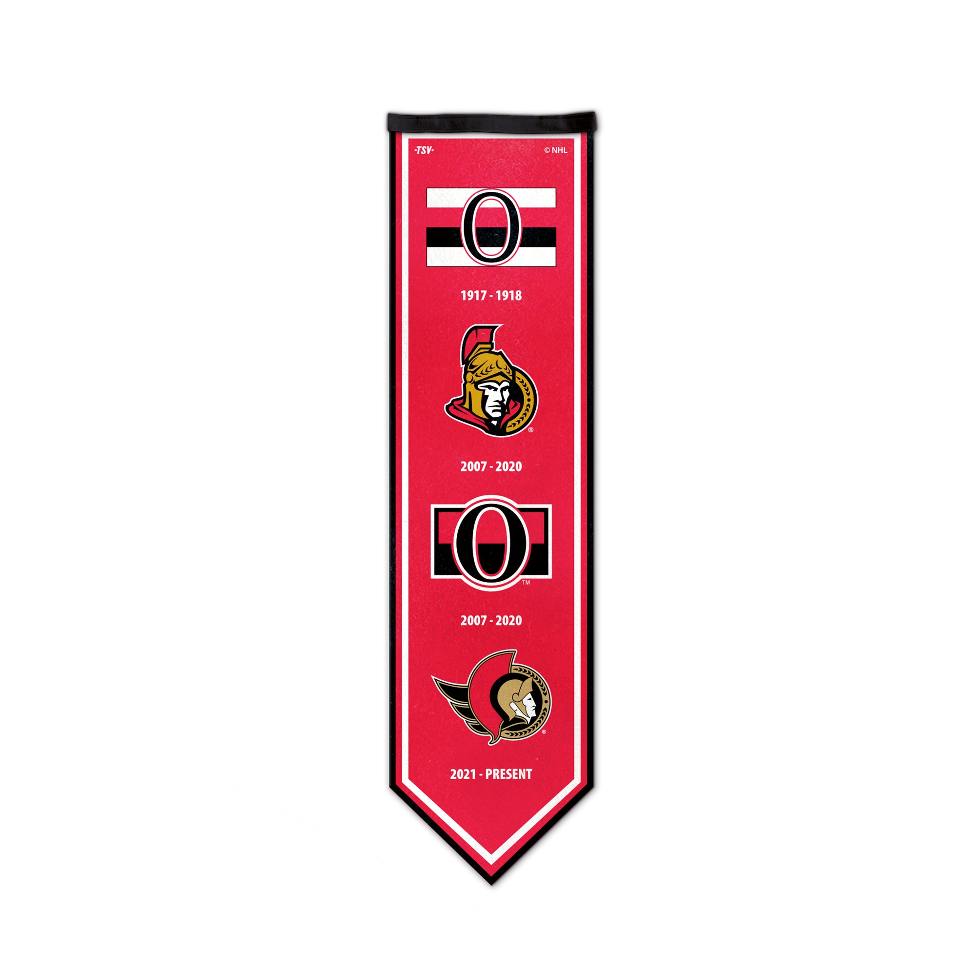 NHL Ottawa Senators 8" X 30" Legacy Felt Banner