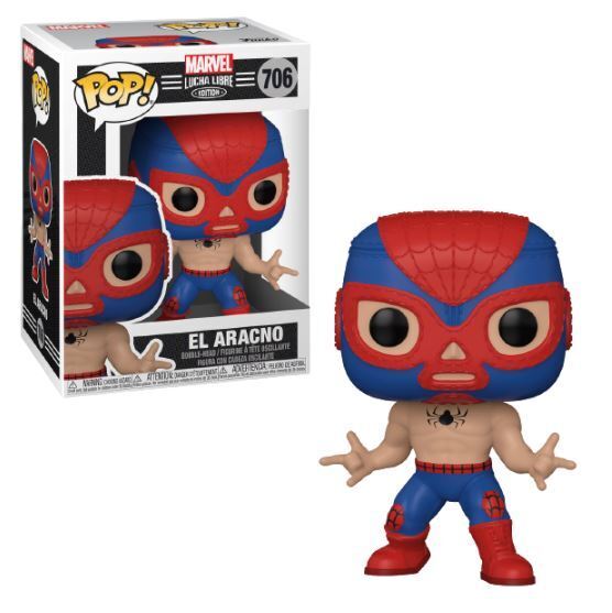 Funko POP El Aracno #706 (Spiderman) Marvel Lucha Libre Edition