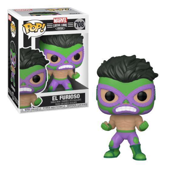 Funko POP El Furioso #708 (Hulk) Marvel Lucha Libre Edition