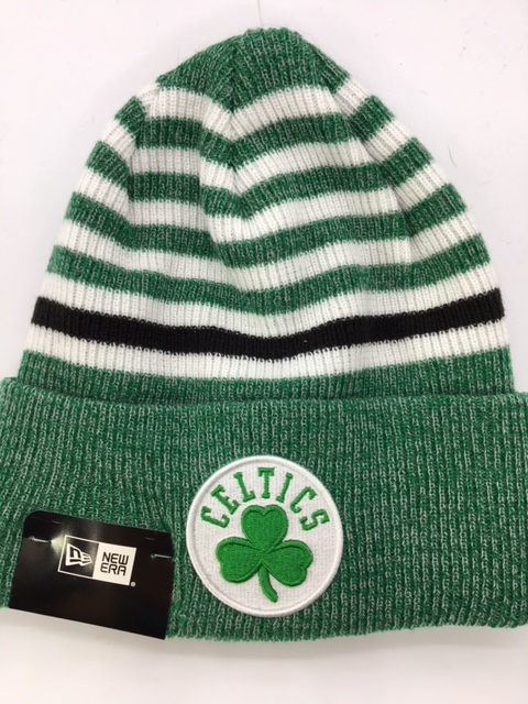 NBA Boston Celtics New Era Striped Chill Toque