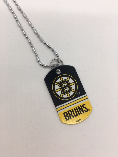 NHL Boston Bruins Sports Team Logo Dog Tag Necklace