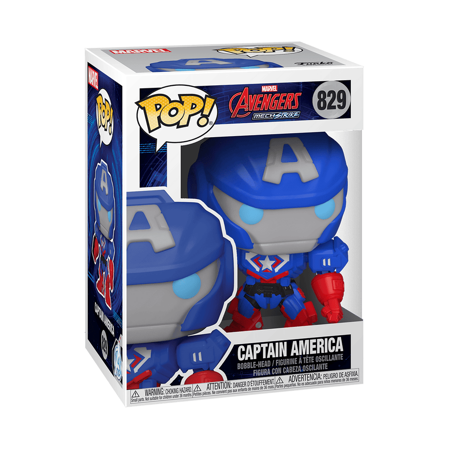 Funko POP Captain America #829 - Marvel Avengers MechStrike