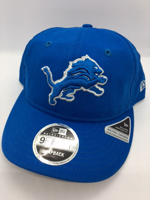 Detroit Lions Retro Crown New Era 9Fifty Snapback Hat