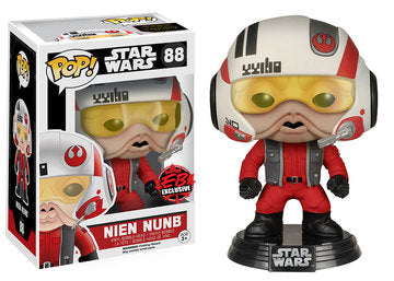 Funko POP Nien Nunb #88  Star Wars The Force Awakens EB Exclusive-(some corner damaged)