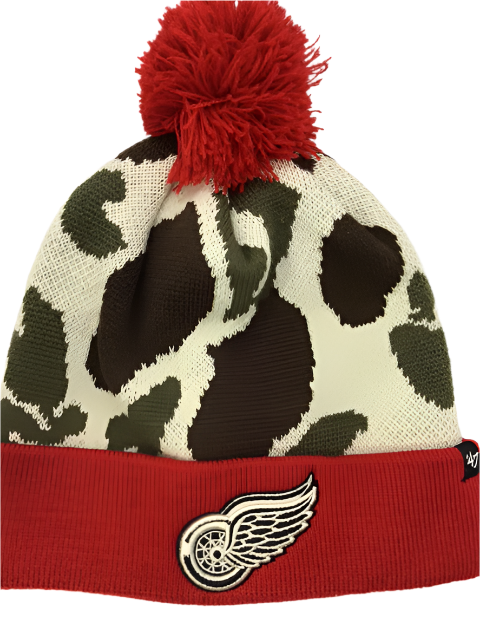 NHL Detroit Red Wings 47 Brand Camo Toque