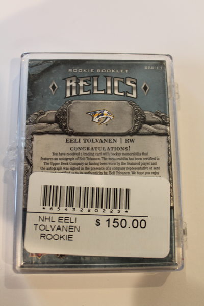 Eeli Tolvanen Rookie Booklet Relics