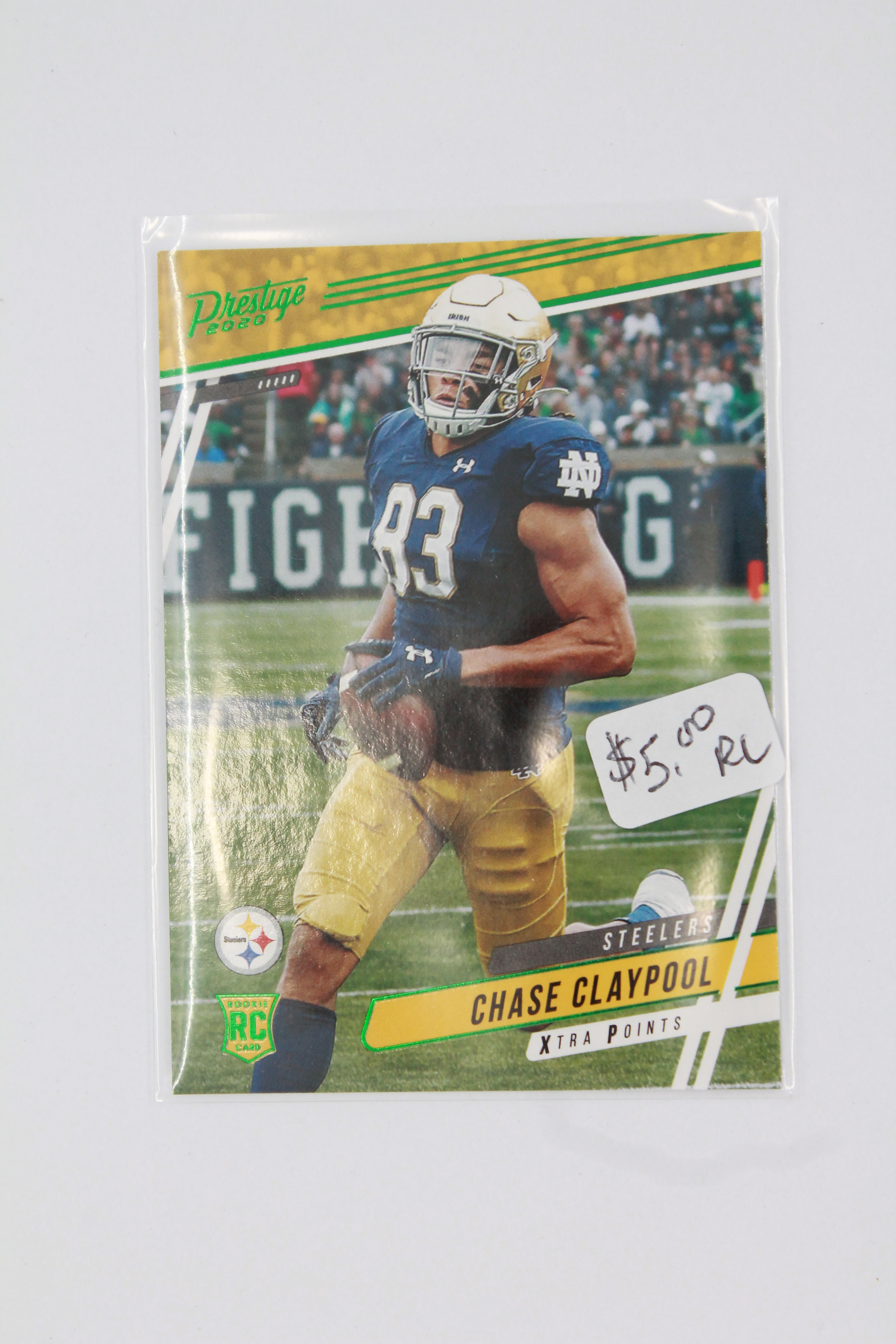 Chase Claypool 2020 Panini Prestige Rookie Card