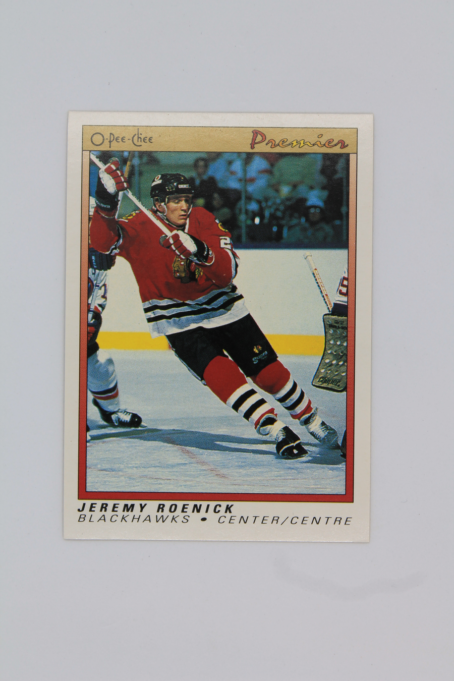 Jeremy Roenick 1990-91 O-Pee-Chee Premier Rookie Card